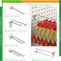 Chromed Slatwall Loop Euro Hooks for Grocery Stores